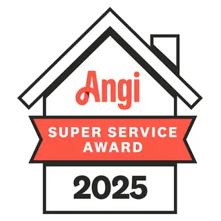 Angi Super Service Award 2025 badge